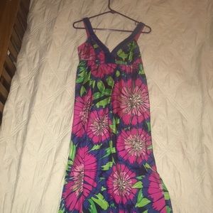 Lilly Pulitzer floral maxi dress